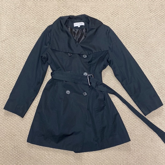 Anne Klein belted trench coat - Picture 1 of 5